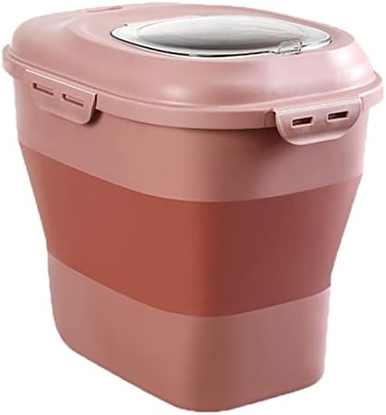Dog Food Storage Container, 50 Lb, Pink