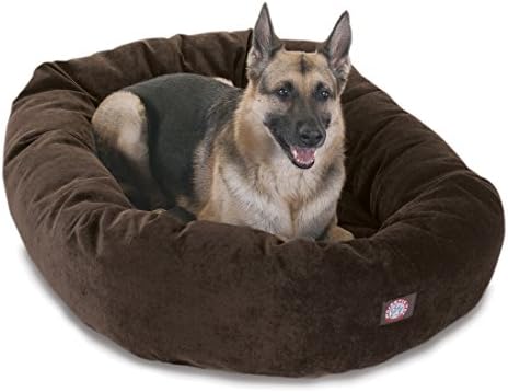 Majestic Pet Villa 52 Inch Shredded Memory Foam Dog Bed for X-Large Sized Dog 52x35x11 Inch–Orthopedic Pet Bed with Removable Washable Cover-Washable X-Large Puppy Mat with Head Support-Storm