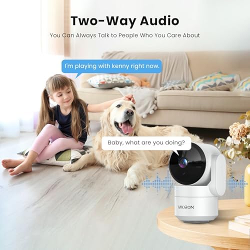 AMOROM Home Camera, Baby/Elderly/Dog/Cat Camera