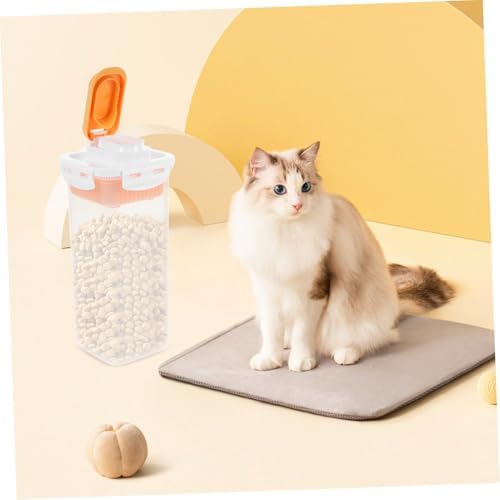 YARNOW Pet Food Storage Container Airtight Dog Snack Bin for Freshness Compact Design for Dog Treats and Pet Items and Lightweight for Kitchen Organization