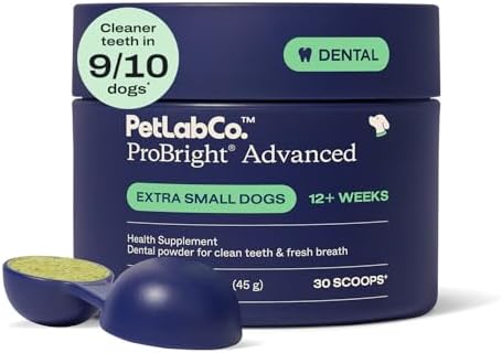 PetLab Co. ProBright Advanced Dental Powder, Extra Small Dogs, 30 Scoops