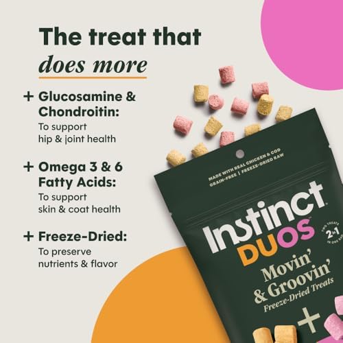 Instinct Duos Movin' & Groovin', Freeze Dried Treats, Chicken, 4 oz.