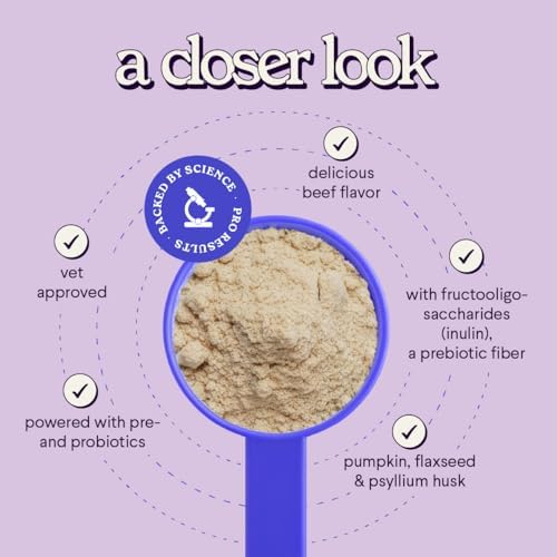 Premium Anal Gland Support Supplement - Dog Anal Gland Treatment With Fiber & Pumpkin for Dogs – Prevents Scooting, Supports Digestion & Anal Gland Health – Probiotics, Enzymes & Psyllium Husk –3.20oz