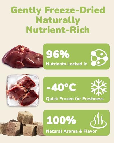PAWUP Freeze Dried Chicken Liver Dog Treats, Single Ingredient