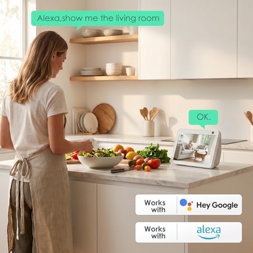 YOTON 2K Indoor Camera, 5G Wi-Fi Baby Monitor Pet Camera w/Motion Tracking