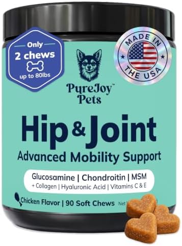Advanced Hip and Joint Supplement for Dogs, 90 Soft Chews