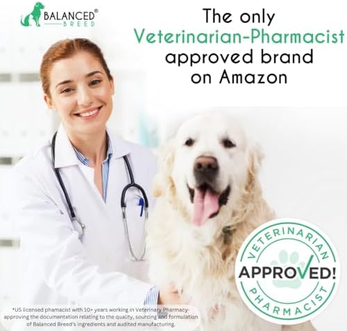 Senior Dog Vitamins Supplements Dog Multivitamin Dogs Soft Chew Glucosamine | 7-Strain Probiotics, Vet-Pharmacist Approved, Made in USA, Natural Non-GMO Ingredients, Peanut Butter + Banana, No Fillers