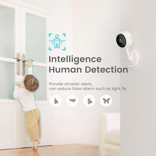 litokam Indoor Camera, Cameras for Home Security with Night Vision, Pet Camera with Phone App, 2K Indoor Security Camera, Motion Detection, 2-Way Audio, WiFi Camera Home Camera Compatible with Alexa