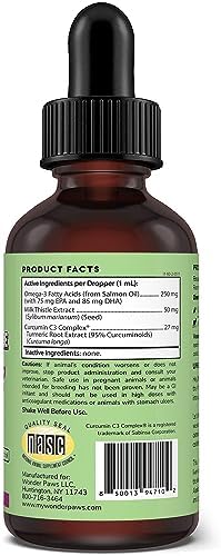 WONDER PAWS Melatonin Drops Plus Milk Thistle Drops - for Dog Stress Relief, Calming, Liver, Detox & Overall Wellness – Liquid Melatonin 2 Ounces - Milk Thistle 2 Ounces