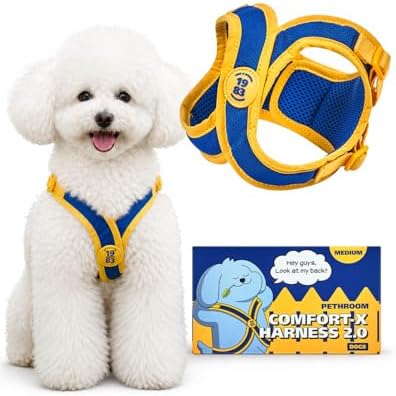 PETHROOM Comfort-X Dog Harness 2.0, Step-in Soft Lightweight Vest (Medium)