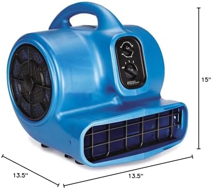 PetEdge Master Equipment Blue Force Air Dryer with Cage – Quiet Pet Fur Dryer Offers 3 Speeds Up to 2,000 CFM, 0.33 HP | Cage, three speeds, up to 2,000 CFM, 0.33 HP