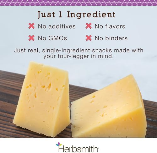 Herbsmith Sassy Cat Kibble Seasoning – Freeze Dried Gruyere – Gourmet Food Topper for Picky Eaters – 100% Human-Grade Cheese for Cats - 3.5 oz
