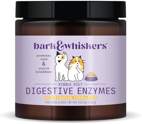Bark & Whiskers Digestive Enzymes, Kibble Diet, 150 Scoops
