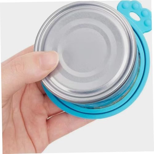 Cabilock 6pcs Silicone Can Lids for Pet Food Storage Dog Cat Can Versatile for Yogurt Soda - Easy to Fit for Kitchen Essentials