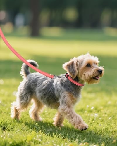 Joytale Feather-Light Dog Collar for Small Dogs & Puppies, 5/8", Neon Pink