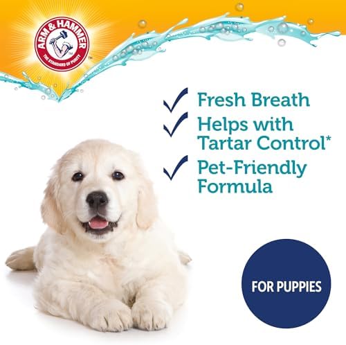 Arm & Hammer Complete Care Puppy Toothpaste, Peanut Butter, 6.2 Oz | Fluoride-free, non-toxic formula with baking soda and calcium controls tartar for growing puppies