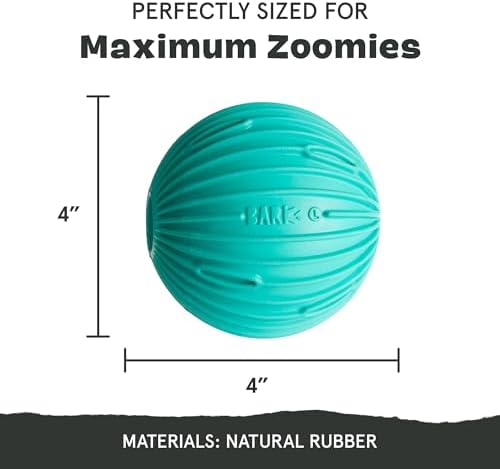 BarkBox Sea Foam Reef Ball Treat Dispensing Toy for Large Dogs, Perfect for Fun-Filled Stimulation and Interactive Playtime | Perfect for Fun-Filled Stimulation and Interactive Playtime