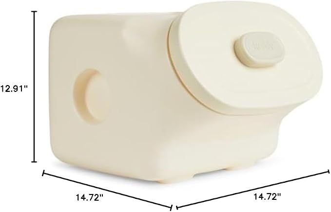 Reddy by Petco White Airtight Food Storage Container for Dogs Medium 25 lbs.