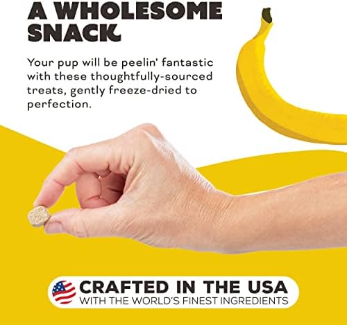 Primal Freeze Dried Dog Treats, Peelin' Fantastic; Chicken & Banana with Goat Milk, Grain Free Training Treats for Dogs, 2 oz (Pack of 4)