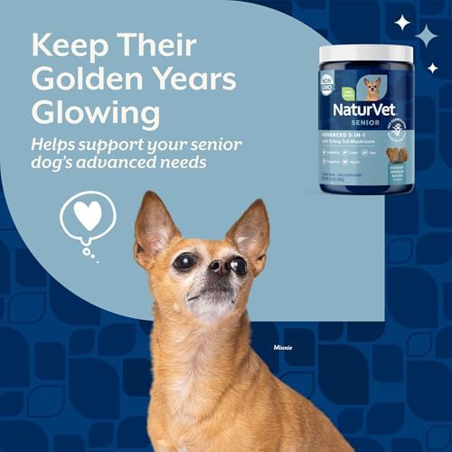 NaturVet Senior Advanced 5-in-1 Support Dog Supplement - 120 Ct