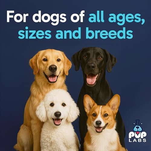 Pup Labs Tummy Essentials Probiotic Chews for Dogs, Supports Gut Health for Dogs and Firm Stools, Helps Eliminate Digestive Dysfunction, Dog Probiotics Made in The USA, 30 Chews