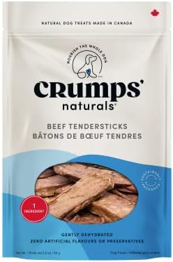 Crumps Naturals Beef Tendersticks 58g/2oz | High Protein Dog Treats | Baked Beef | Single Ingredient | Great for training