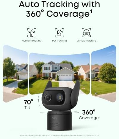 eufy Security Indoor/Outdoor Camera C31(2-Pack), IP66, No Subscription