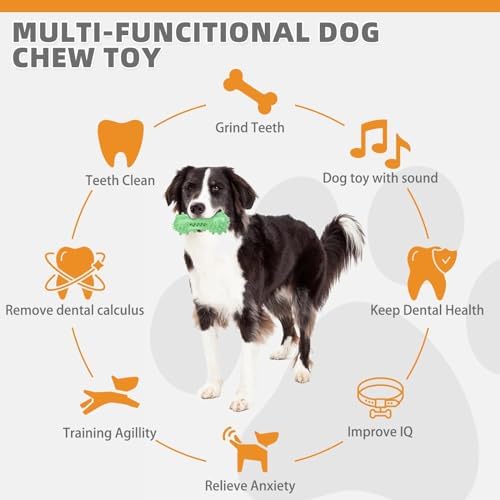 KOOLTAIL Floating Dog Bumper Toothbrush Chew Toy, Green