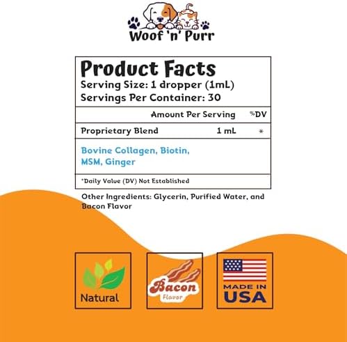 Collagen for Dogs - Dog Collagen - Supports Joint Health, Skin & Coat Health, & Much More - May Help Reduce Redness & Itching - Itch Relief for Dogs - Dog Skin and Coat Supplement - 1 fl oz