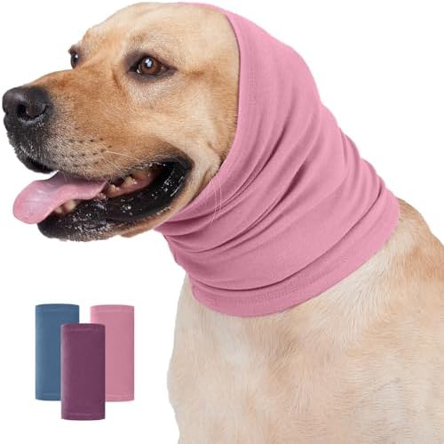 Nanaki Dog Calming Hoodie Dog Hematoma Ear Wraps for Dogs-Ear Protection | Dog Fireworks Ear Muffs Dog Head Warp Anxiety Relief,Dog Head Cover for Grooming and Force Drying Dog Ear Protector for Noise
