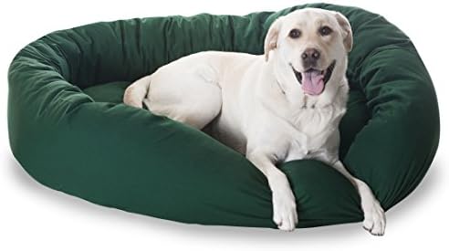 Majestic Pet Bagel Calming Dog Bed, 52 Inch X-Large, Washable, Green