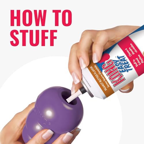 KONG Senior, Gentle Natural Rubber Toy, for Medium Dogs (Pack of 2) | Gentle Natural Rubber Stuffable Toy Designed for Older Dogs with Aging Teeth, Holds Treats for Easy Chewing & Gentle Fetch