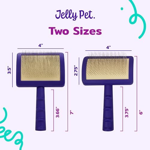 Jelly Pet Universal Slicker Brush for Dogs, Small, Purple