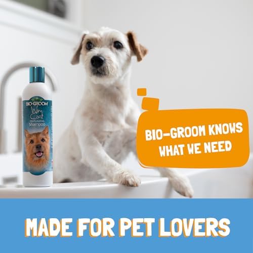 Bio-Groom Wiry Coat Dog Shampoo - Tearless, Bathing Supplies, Puppy Wash, Cat & Dog Grooming Supplies, Cruelty-Free, Made in USA, Texturizing Shampoo - 12 fl oz 1-Pack