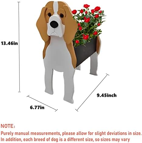 Beagle Dog Planter Pots, Animal Shaped Flower Pot