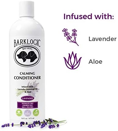 BarkLogic Calming Dog Shampoo, Conditioner, 2 Piece Set, 16 oz, Lavender