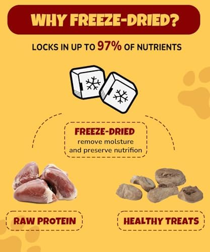 Freeze Dried Chicken Heart Pet Treats, for Cats, Dogs 3.2oz