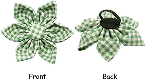Lionet Paws Dog Collar with Flower, Soft and Comfortable, Adjustable Collar for Medium Dogs Girl, Neck 13.5-22 inches