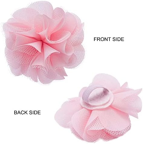 Blueberry Pet Made Well Elegant Floral Print Adjustable Dog Collar in Sleek Black with Pink Artificial Silk Flower, Large, Neck 18"-26"