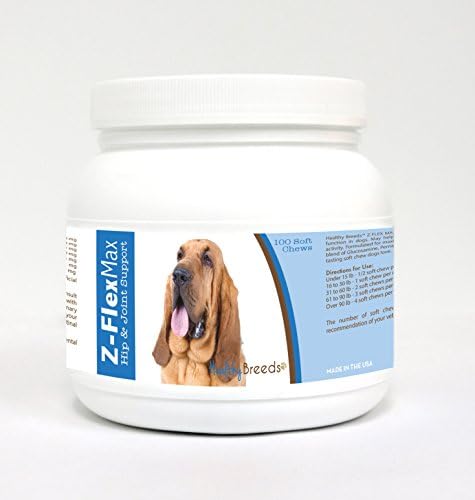 Healthy Breeds Bloodhound Z-Flex Max Hip & Joint Soft Chews 100 Count, One Size