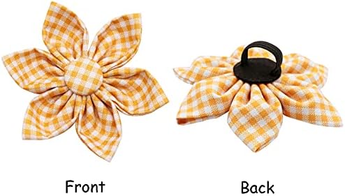 Lionet Paws Dog Collar with Flower, Soft and Comfortable, Adjustable Collar for X-Large Dogs Girl, Neck 16-26 inches