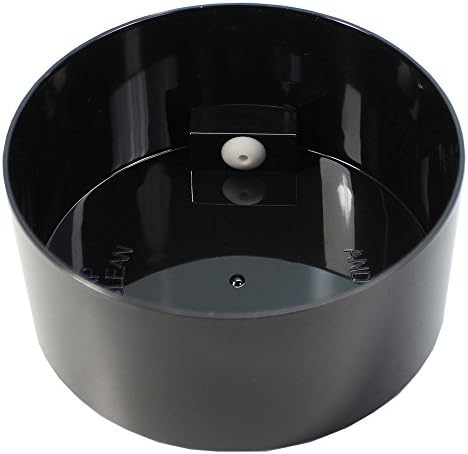 Pawvac 5 to 24 Ounce Vacuum Sealed Pet Food Storage Container; Black Cap & Clear Body/Black Paws