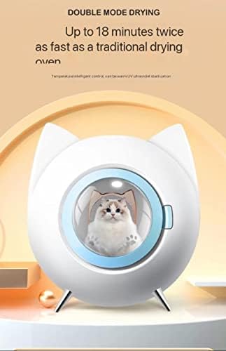 Pet Drying Box Cat Dryer Household Silent Dog Bath ArtifacAutomatic Water Blower (Pink)