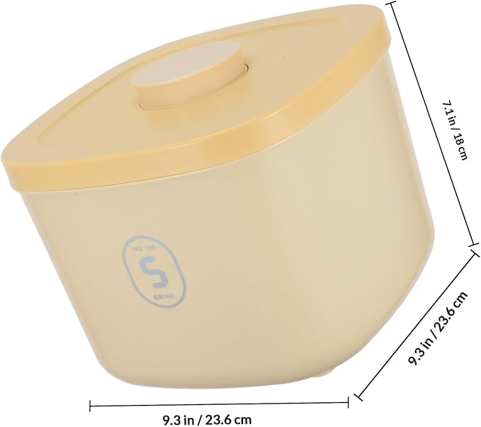 SUPVOX Airtight Small Dog Food Container Vacuum-sealed Pet Food Storage Bucket Moisture-proof Cat Treat, Small, Yellow
