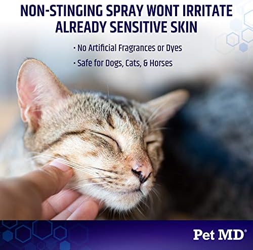 Pet MD Hydrocortisone Spray for Dogs, Cats, Horses - 4 oz