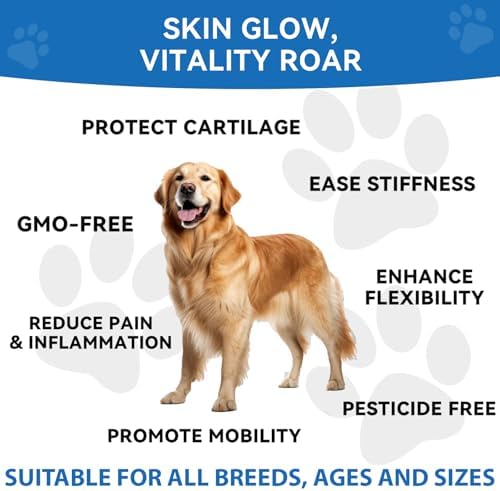 Biotic’s Gain Hip & Joint Soft Chews for Dogs | Glucosamine, MSM, Chondroitin & Turmeric | Hemp Seed Oil for Mobility | Tasty Chews for Senior & Active Dogs (120, Hip & Joint Care)