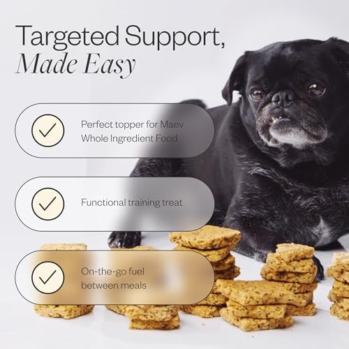 Maev Weight & Digestion Supplement Bars for Dogs, with Probiotics, 30 Count