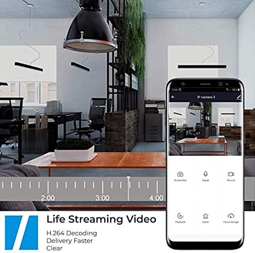 Wi-Fi Wireless Smart IP Camera with Dedicated Mobile App, Full HD 1080P, Indoor IP Camera with Night Vision, Two Way Audio Video, SD Card and Cloud Storage, Motion Detection. Pet/Baby Monitor 1 pack
