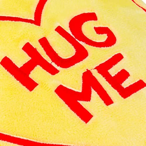 Petface Retro Hug Me Sweet Plush Dog Toy with Built-in Squeaker (Pack of 1) | Durable, Lightweight Design, for Fetch & Cuddling, Interactive Play