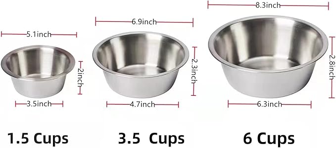 FOYO Elevated Dog Bowls, Raised Dog Food and Water Bowls,Wall Mounted Pet Comfort Feeding Bowls for Medium Dogs